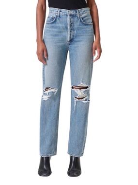 AGOLDE 90’s Pinch Waist High Rise Straight Jeans Backdrop Wash Size 29